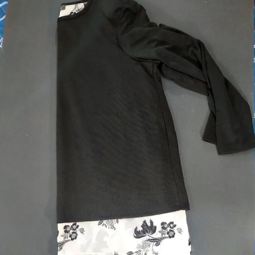 Sweater two shirt style with open back